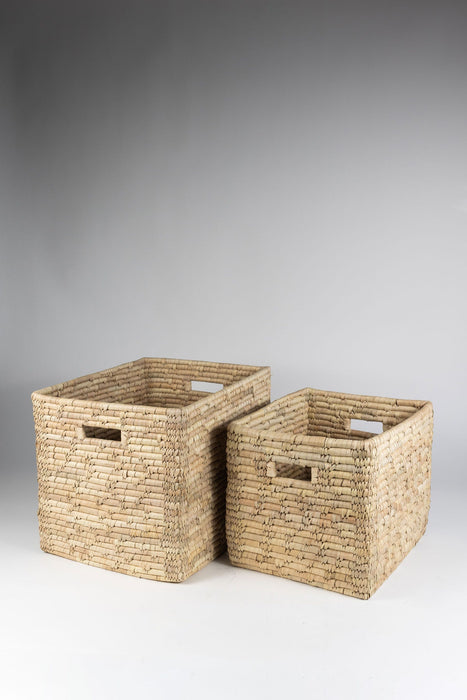 Palm Leaf Storage Basket 13" 4
