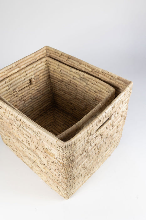 Palm Leaf Storage Basket 15" 3