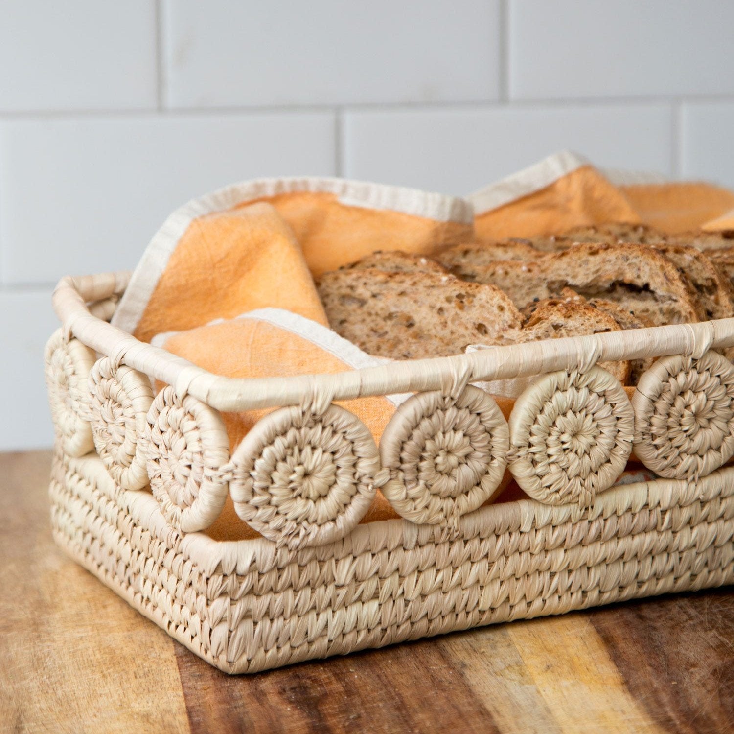 Palm Medallion Bread Basket – Ten Thousand Villages