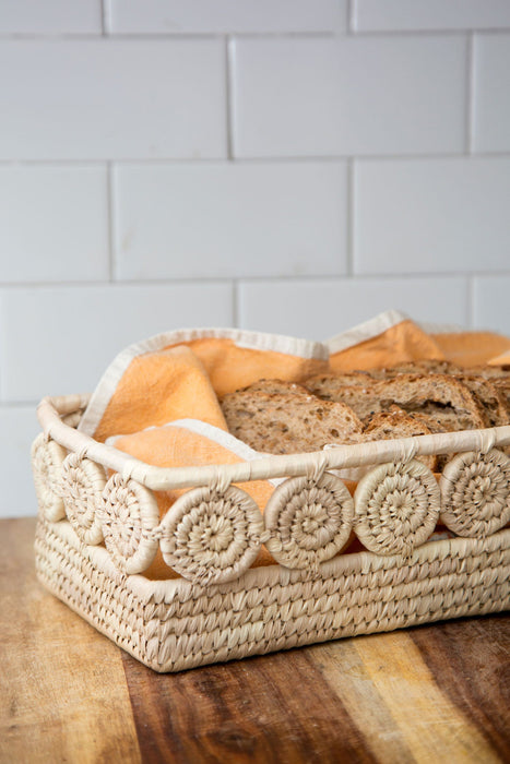 Palm Medallion Bread Basket 2