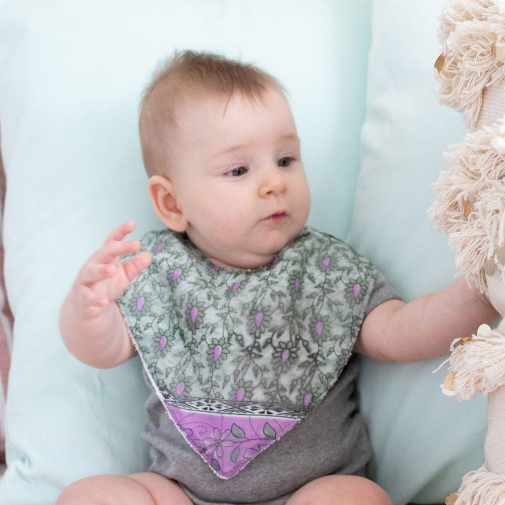 Upcycled Sari Baby Bibs - Ten Thousand Villages