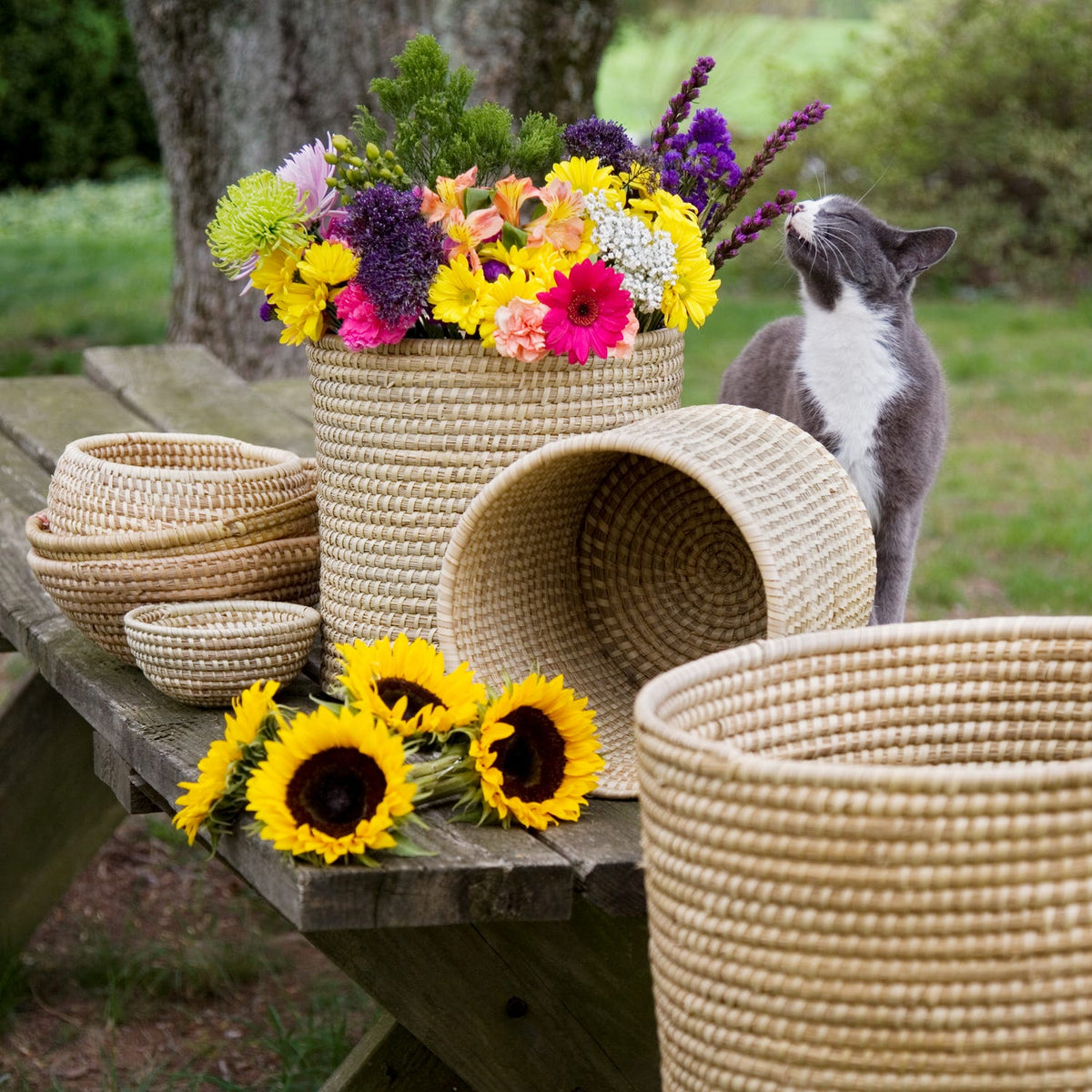 Kaisa Grass Basket Bowl - Sm -OLD SKU. DO NOT USE! - Ten Thousand Villages