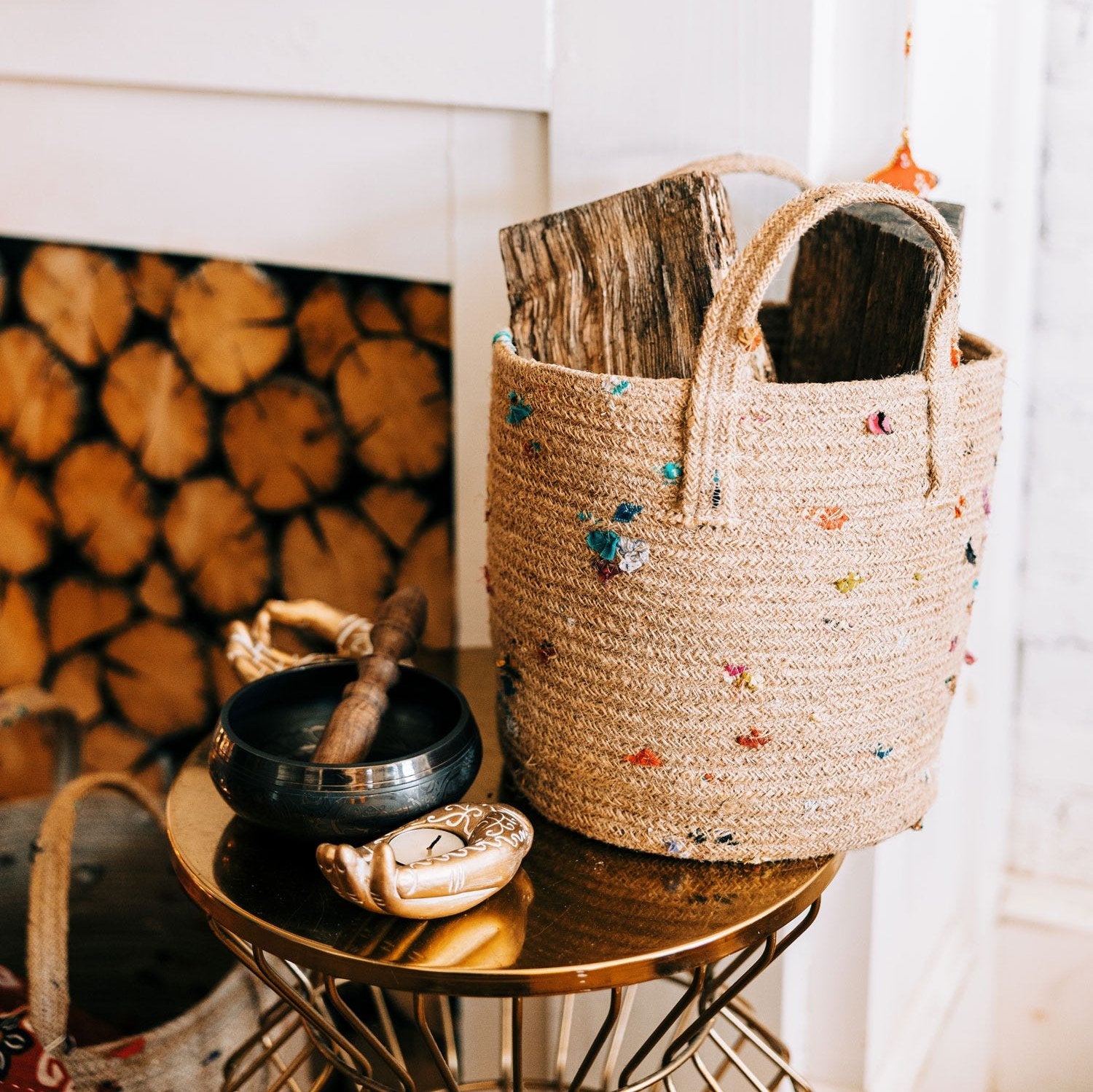 Bright Bits Jute Basket - Ten Thousand Villages