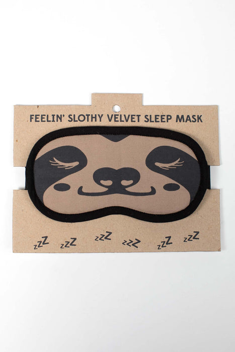 Sloth Velvet Sleep Mask 2