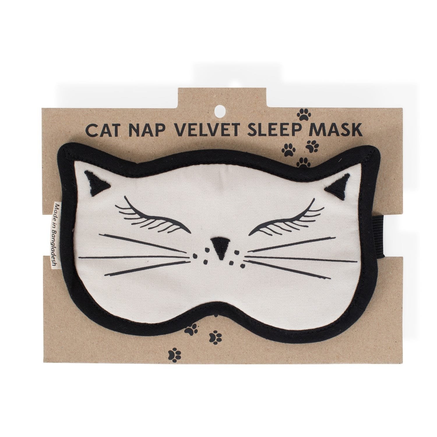 Cat Nap Velvet Sleep Mask - Ten Thousand Villages