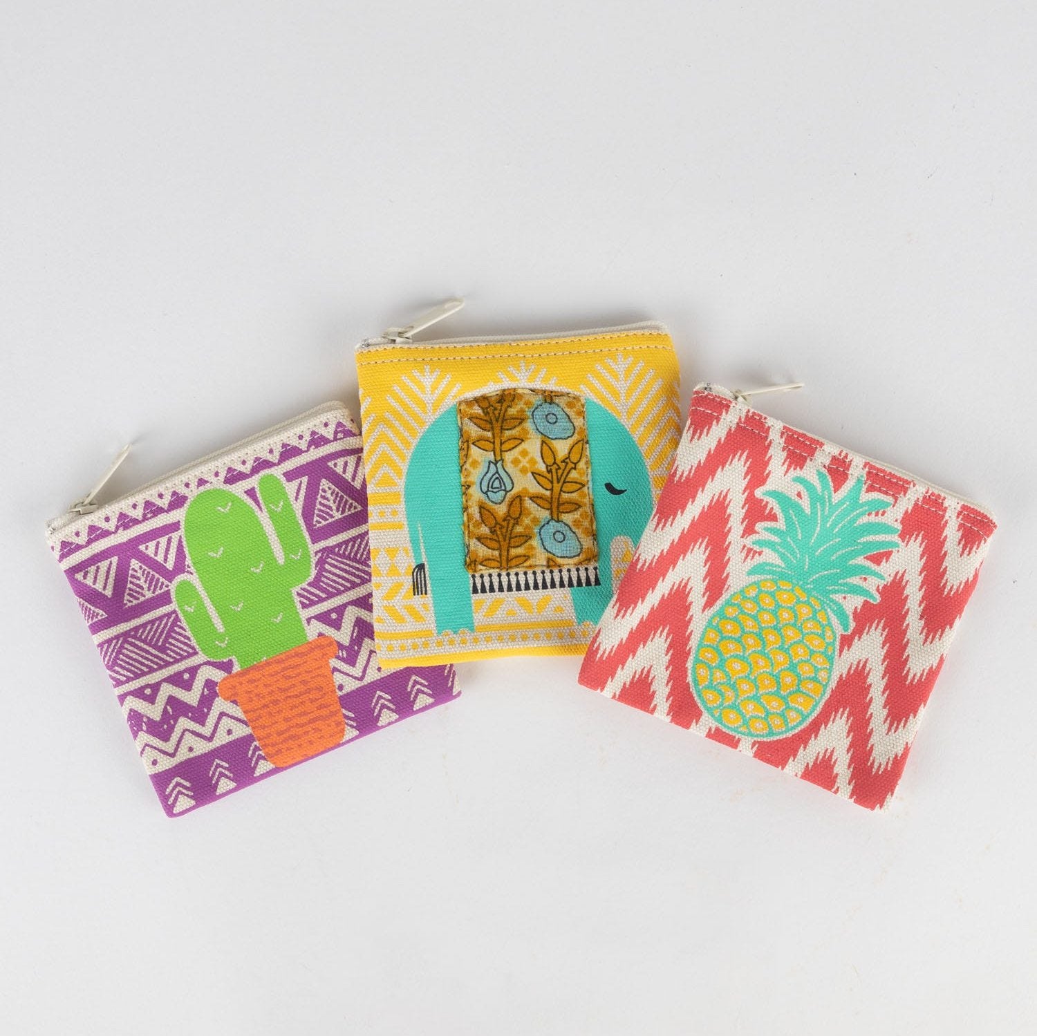 Blue Elephant Coin Purse - Ten Thousand Villages