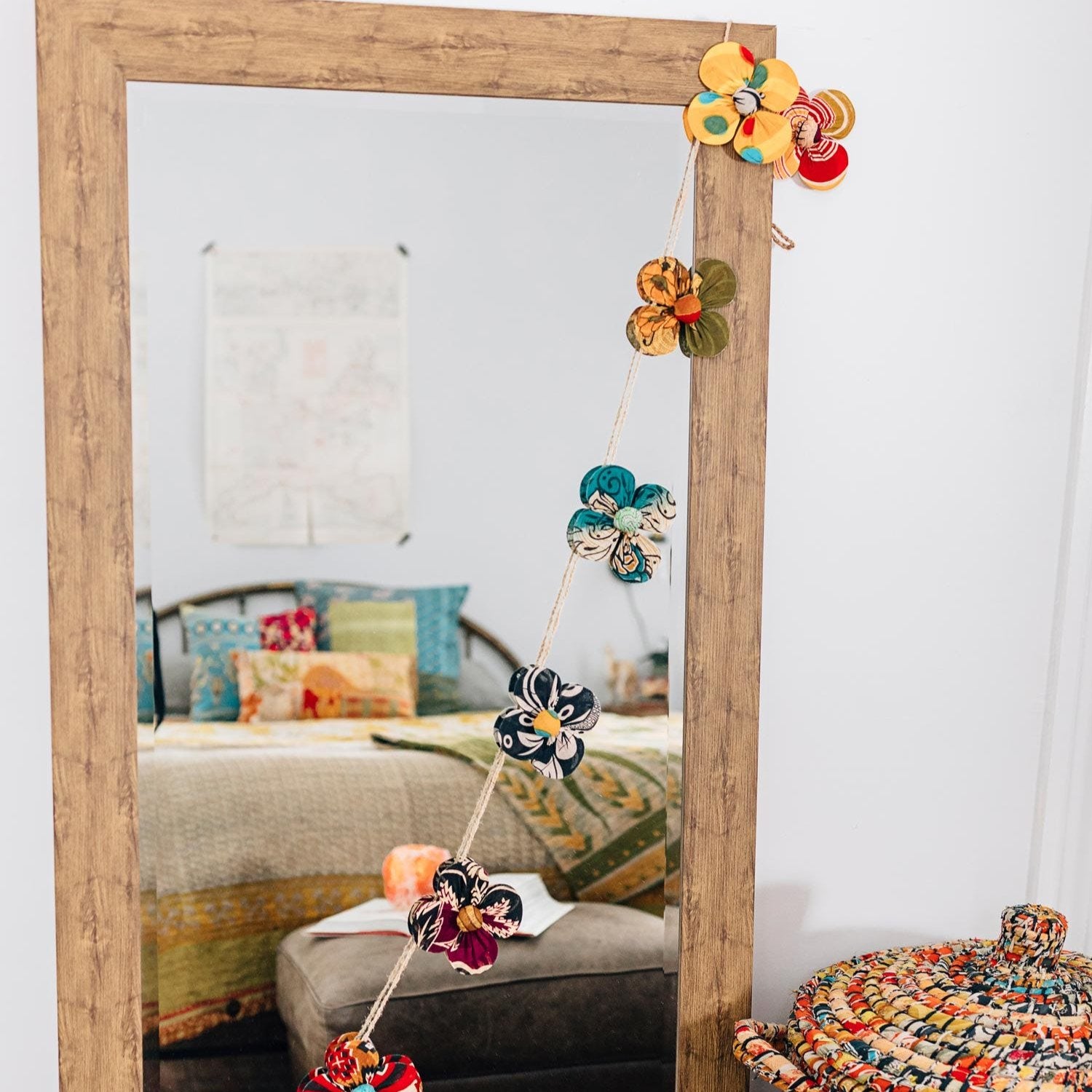 Recycled Sari Flower Garland - Ten Thousand Villages