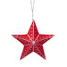 Silver & Red Star Ornament thumbnail 1