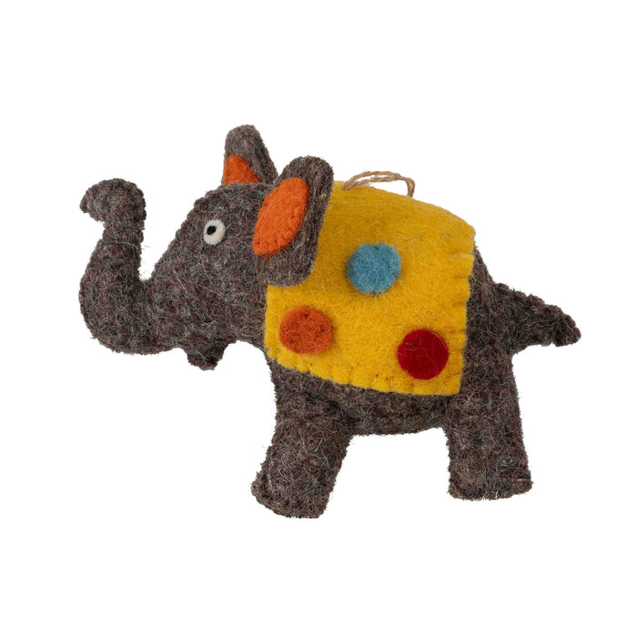 Lucky Felted Elephant Ornament - Default Title (6801090) 1
