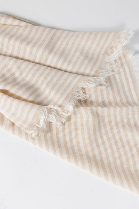 Nicely Neutral Striped Scarf 4