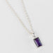 Silver Amethyst Necklace thumbnail 2