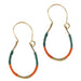Wrapped-Up Brass Hoops - Multicolored thumbnail 1