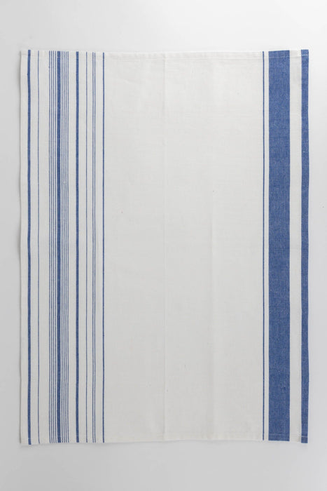 Multi-Striped Blue White Tea Towel 4