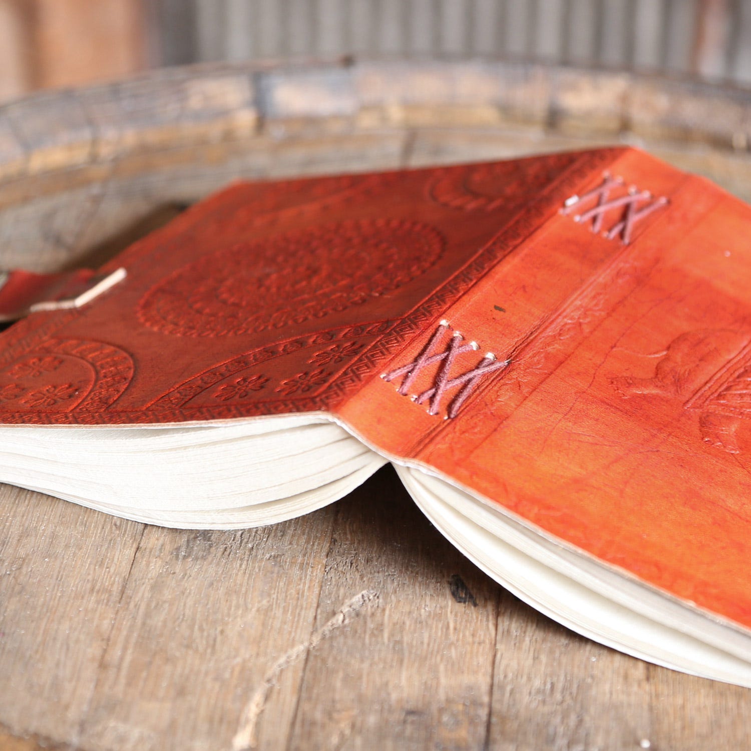 Leather Elephant Journal - Ten Thousand Villages