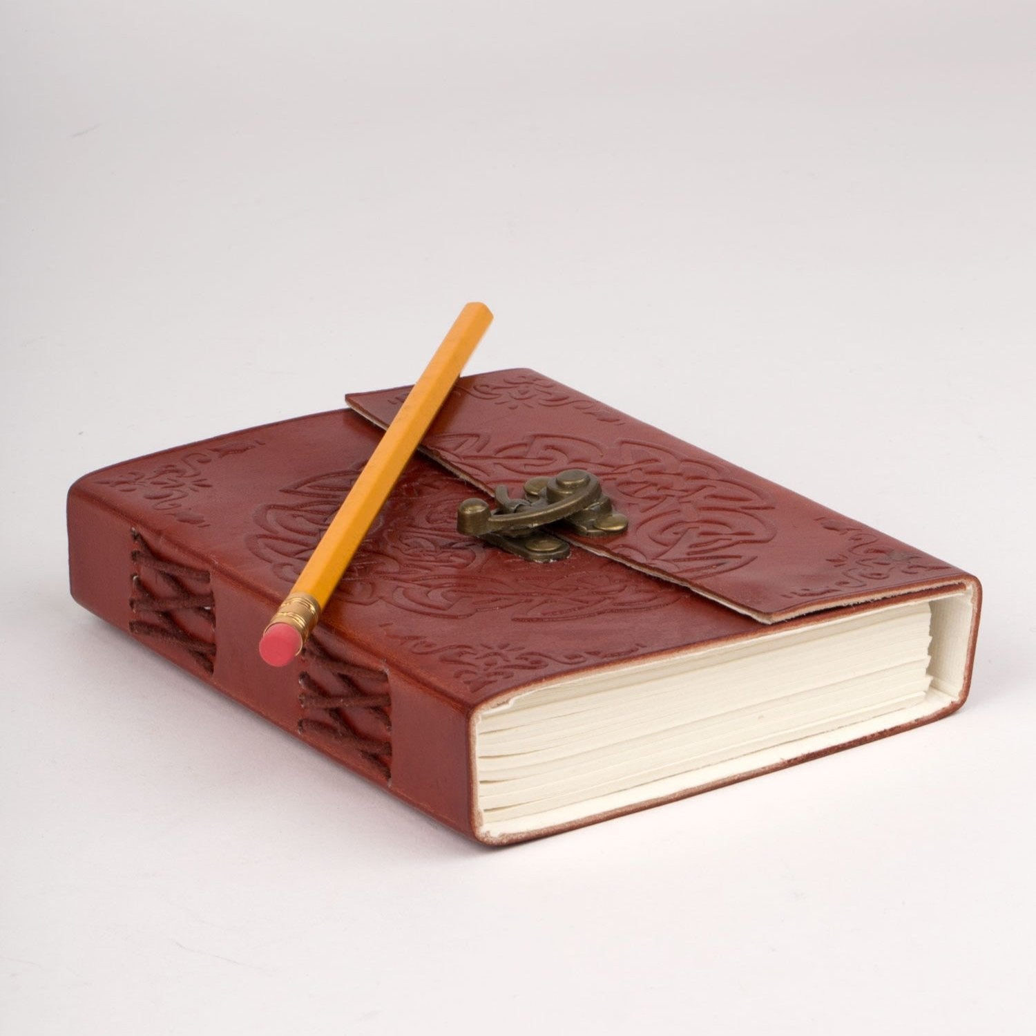 Endless Knot Leather Journal - Ten Thousand Villages