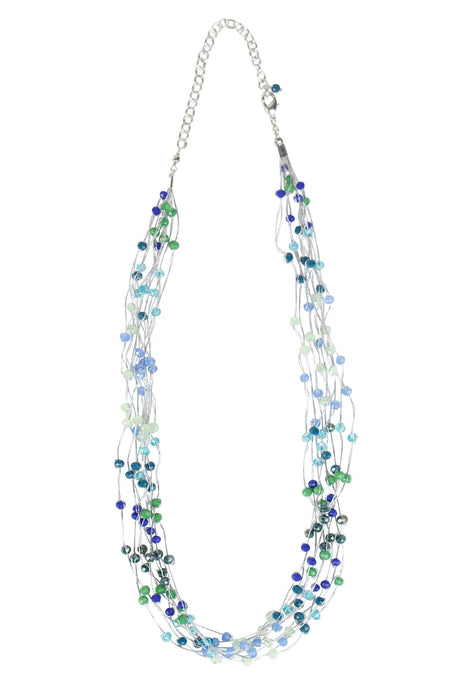 Cool Tones Cluster Necklace 1