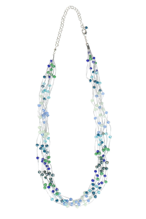 Cool Tones Cluster Necklace