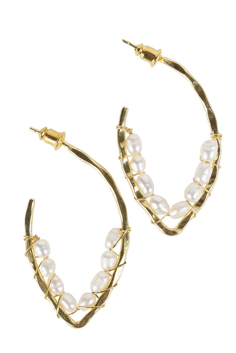 Pearl Loop Earrings 1