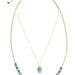 Layered Turquoise Disc Necklace thumbnail 1