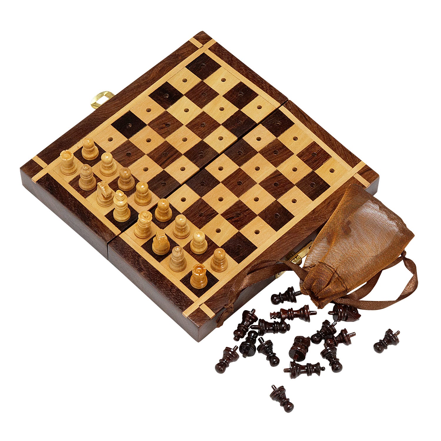 Sheesham Travel Chess Set - Ten Thousand Villages