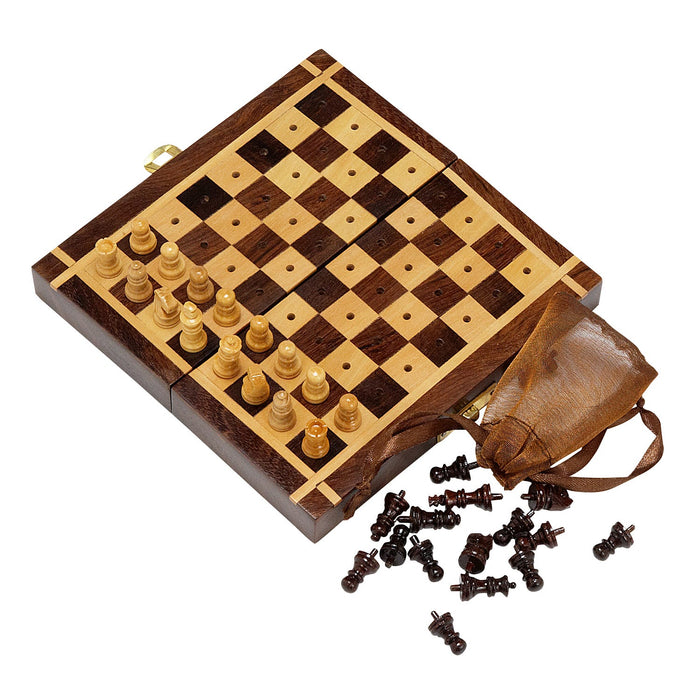 Sheesham Travel Chess Set 2