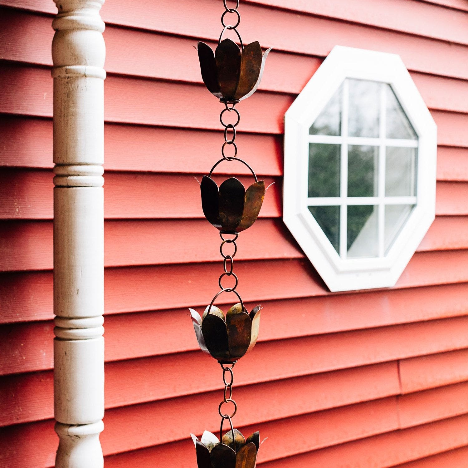 Ten Thousand Villages Lotus Rain Chain - Thumbnail 3
