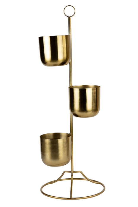Tiered Brass Plant Stand 1