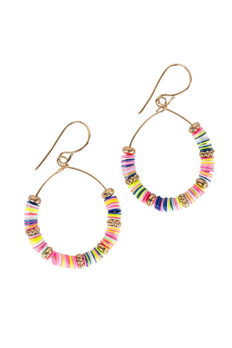 Sequins Hoop Earrings - Multicolored 1