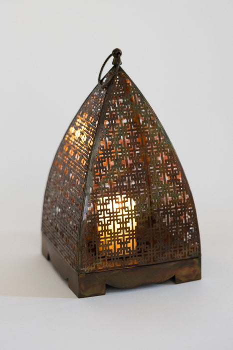 Chatushkosh Antique Copper Lantern - 11" 2