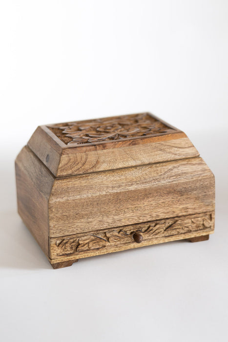 Phoolon Mango Wood Jewelry Box 5