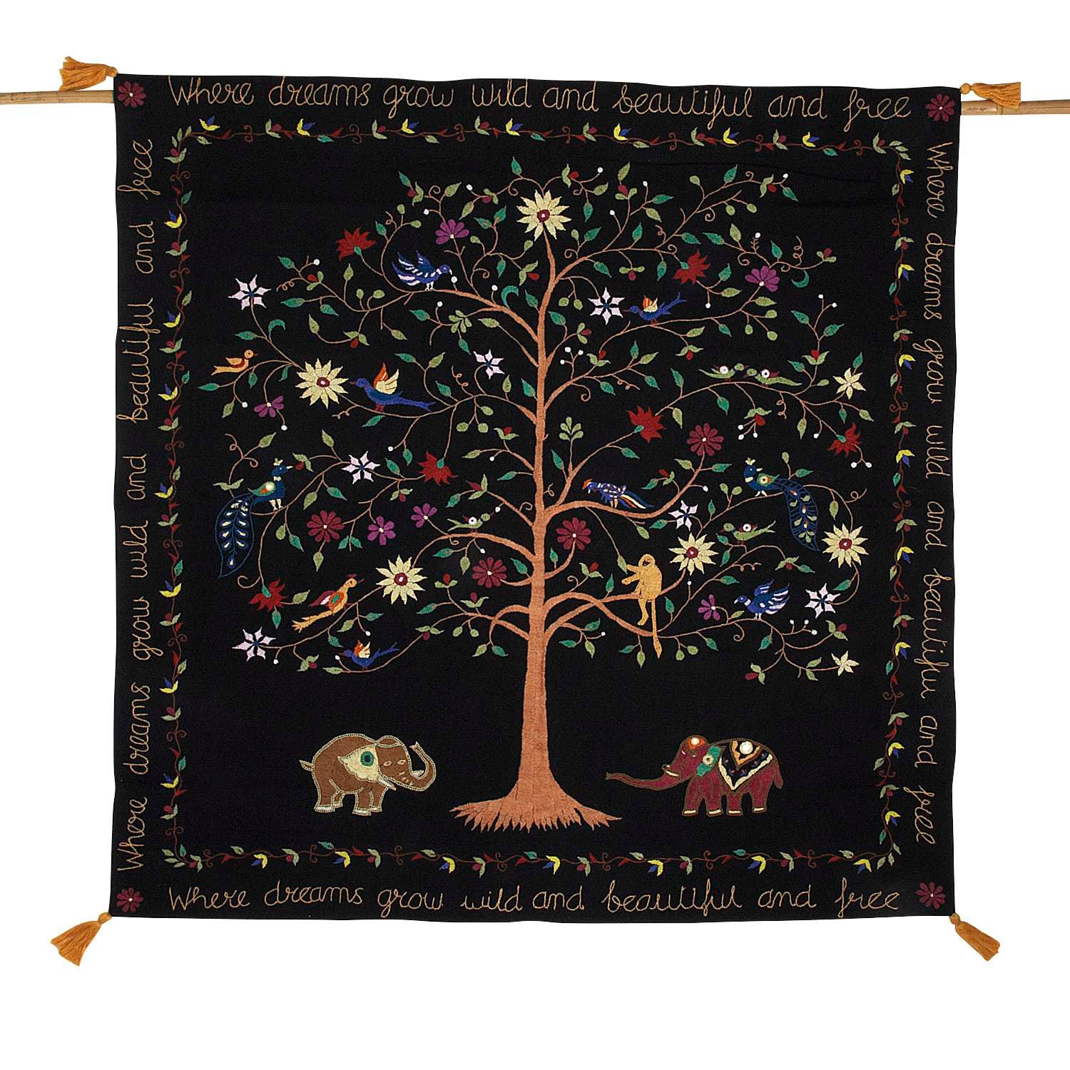 Ten Thousand Villages Dream Tree Wall Hanging - Thumbnail 4