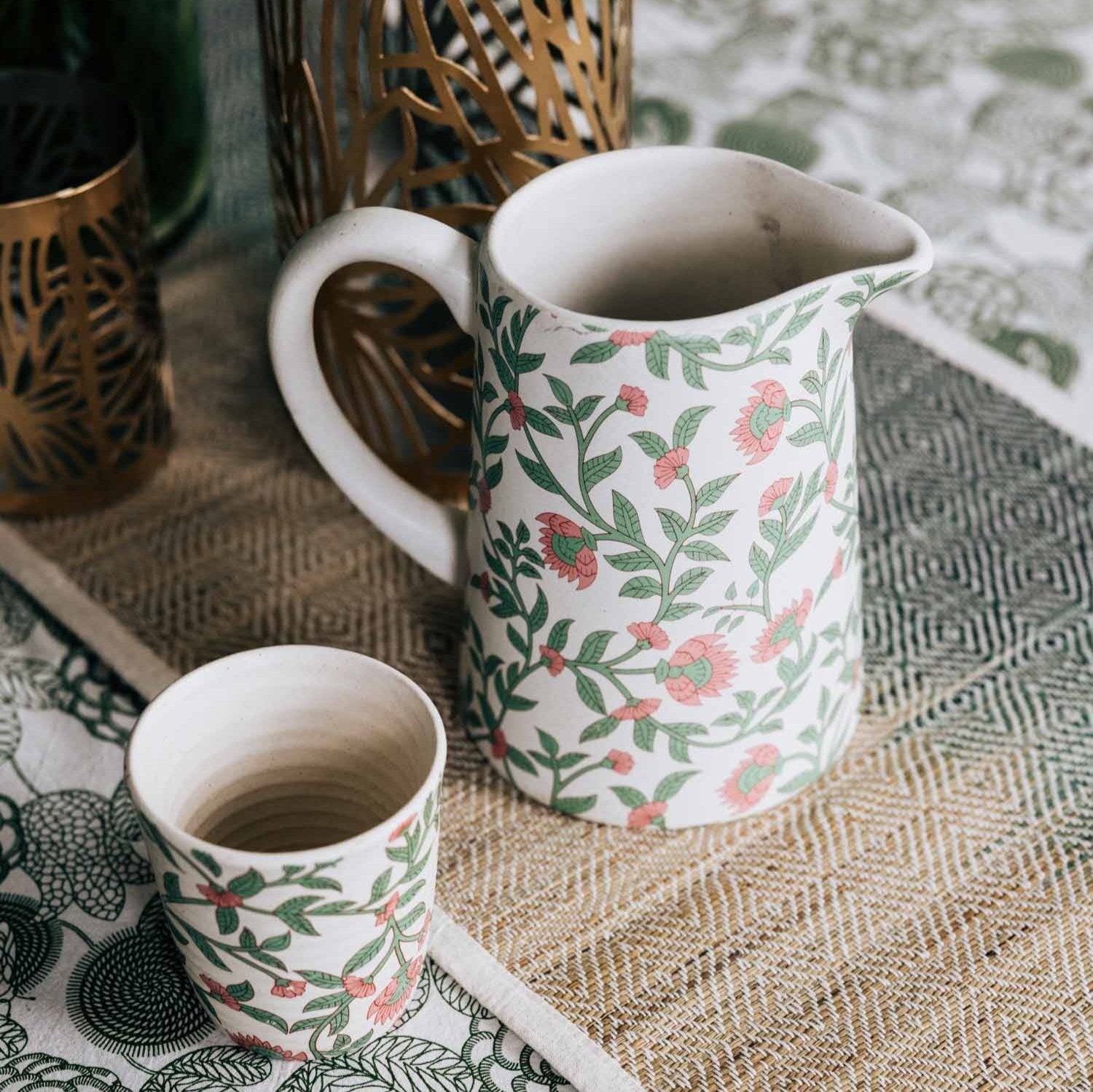 Blooming Vines Pitcher - Ten Thousand Villages