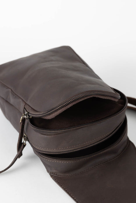 Umber Eco-Leather Sling Bag 5