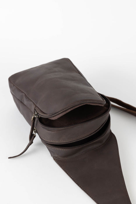 Umber Eco-Leather Sling Bag 6
