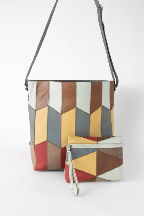 Patchwork Eco-Leather Convertible Purse 6