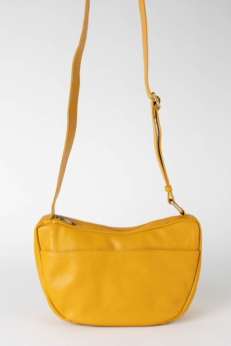 Yellow Eco-Leather Crescent Purse 2