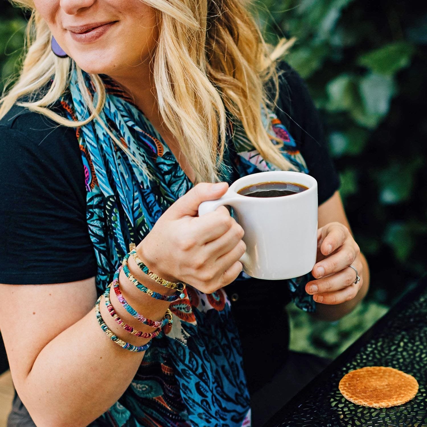 Peacock Pattern Scarf - Ten Thousand Villages