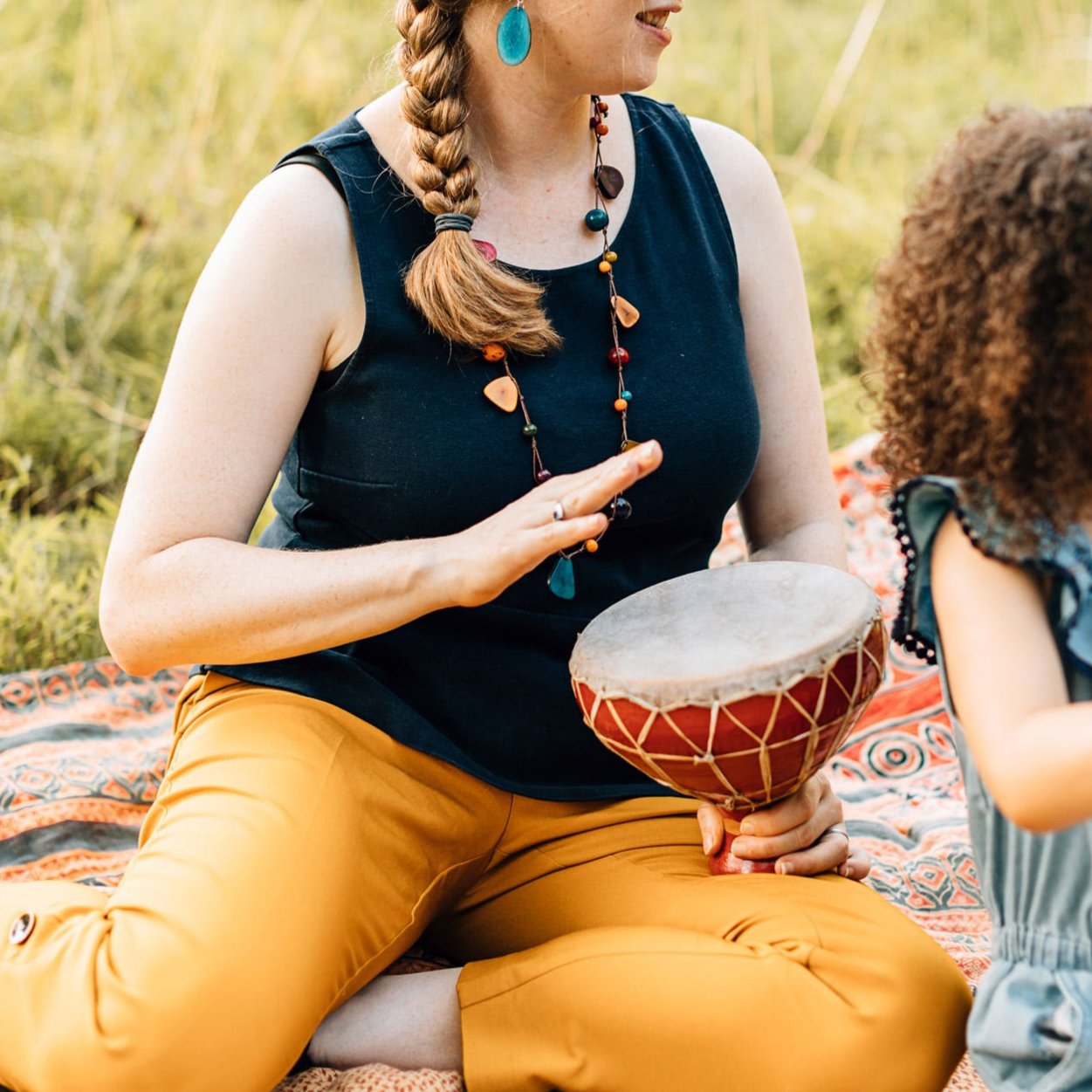 Happy Rhythm Red Drum - Ten Thousand Villages