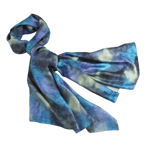 Waterfall Painted Scarf 2