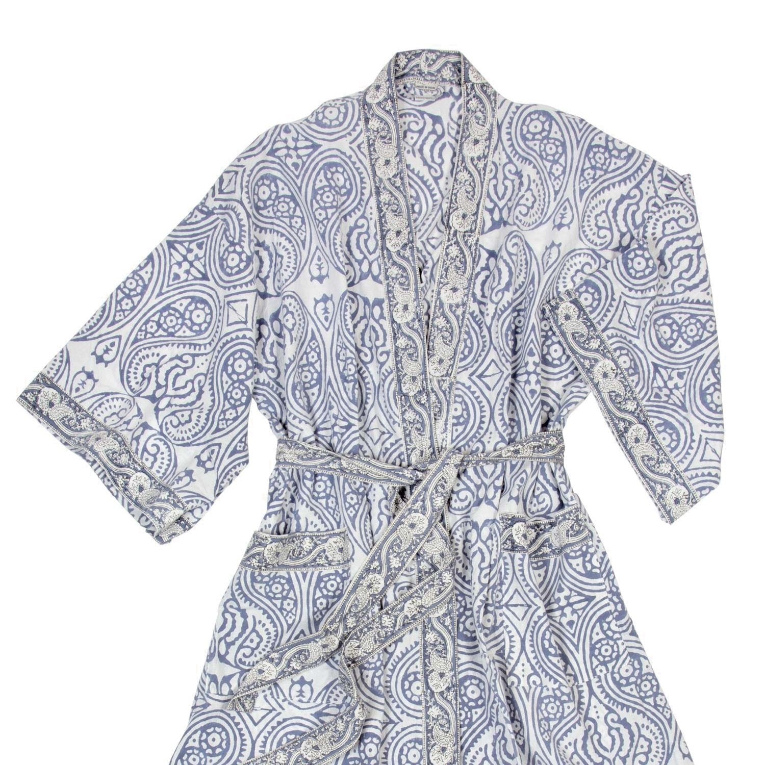 Paisley Cotton Robe - Ten Thousand Villages