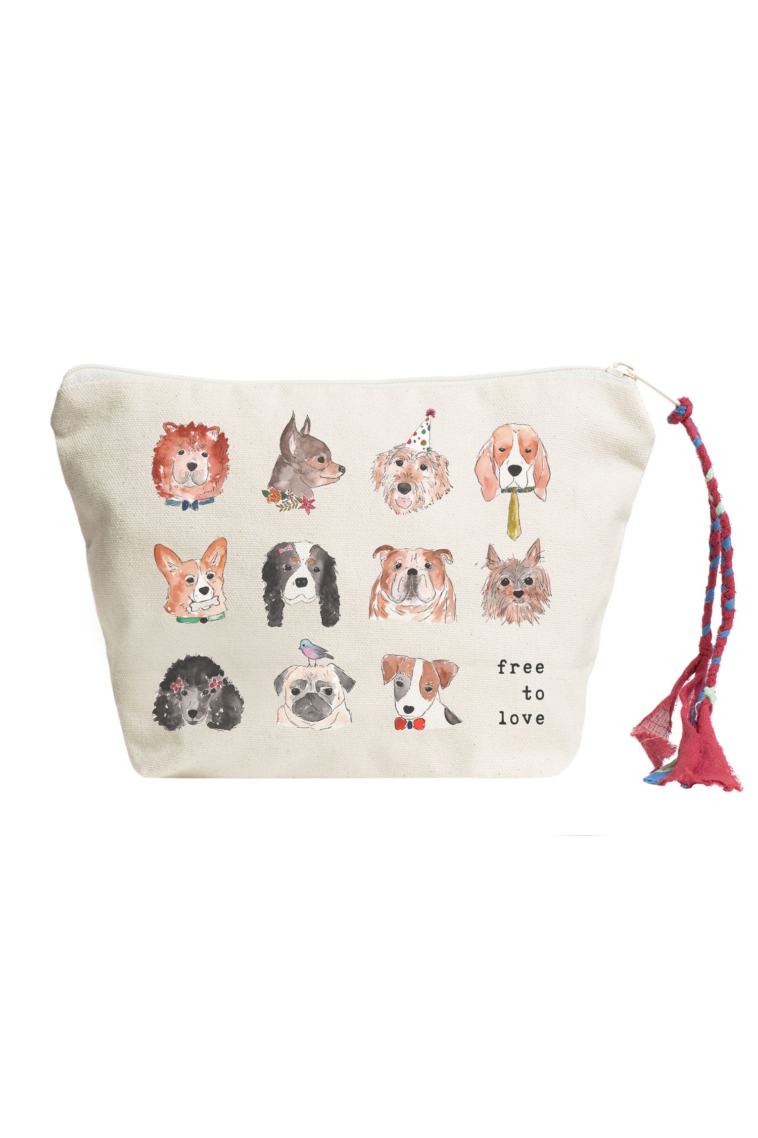 Free to Love Pouch (Dogs) - Ten Thousand Villages