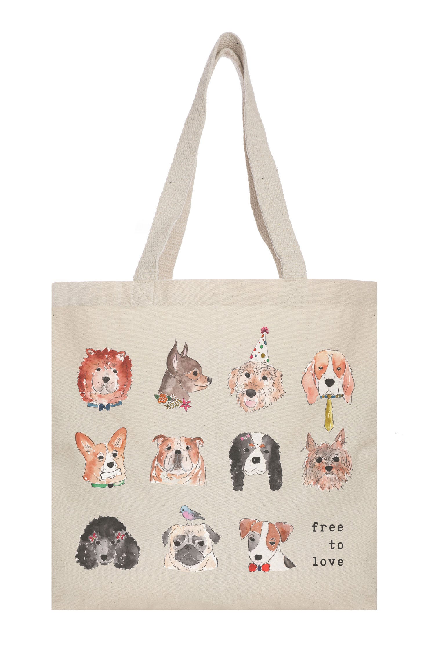 Free to Love Tote (Dogs) - Ten Thousand Villages