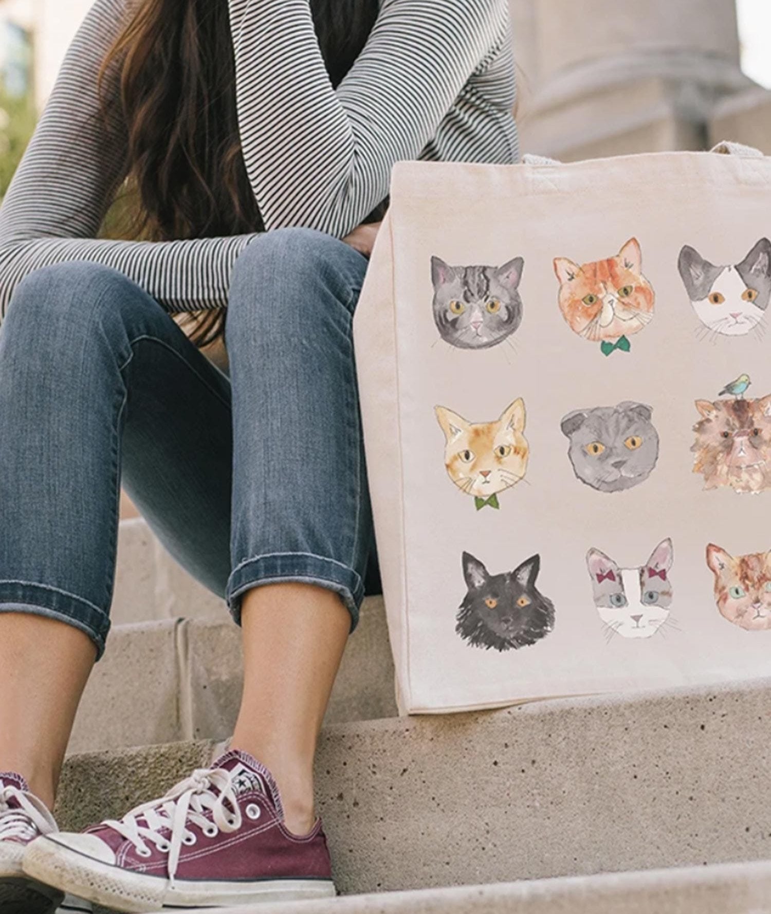 Free to Love Tote (Cats) - Ten Thousand Villages