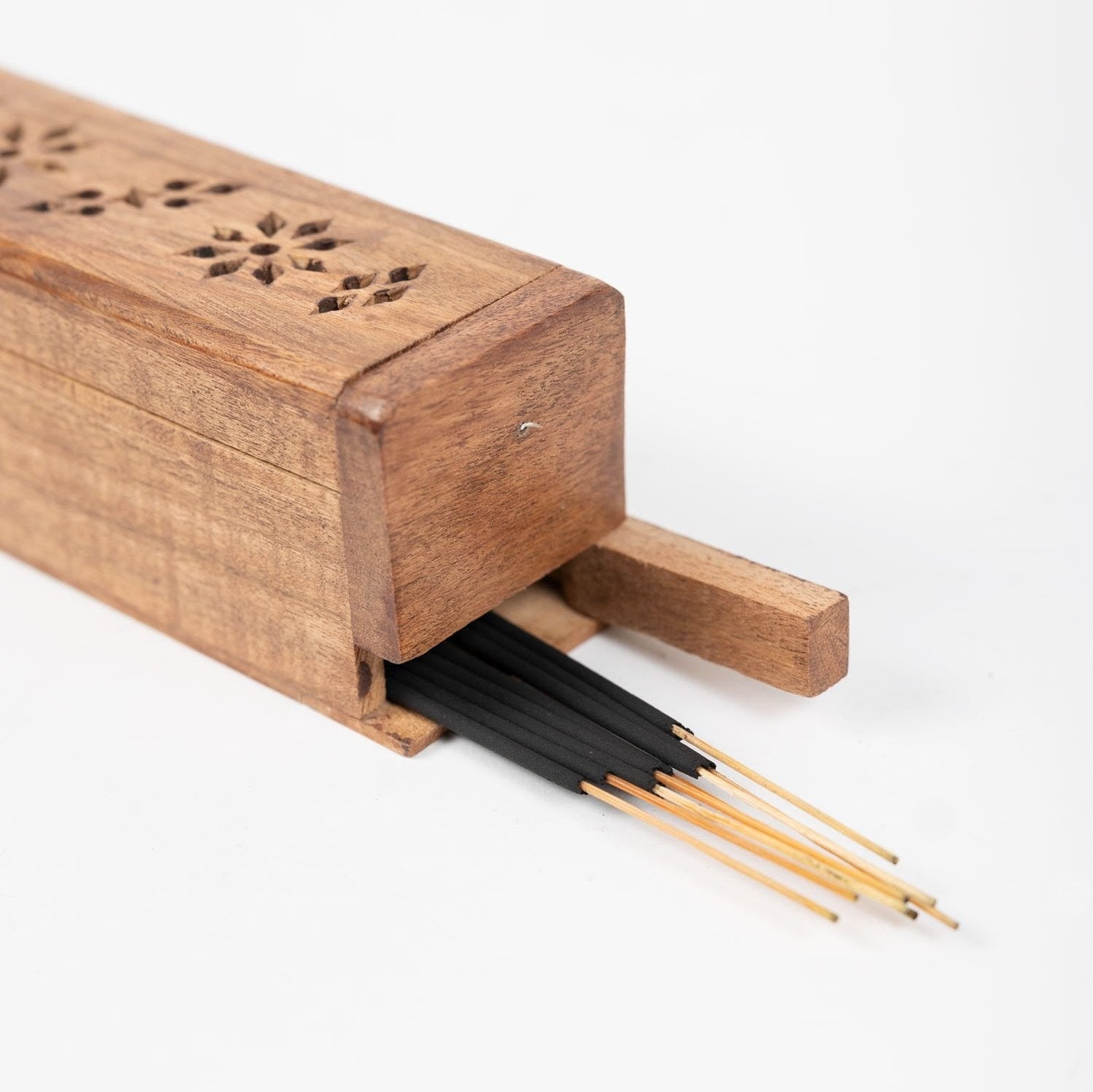 Acacia Wood Incense Box - Ten Thousand Villages