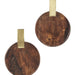 Wood & Brass Post Earrings thumbnail 1