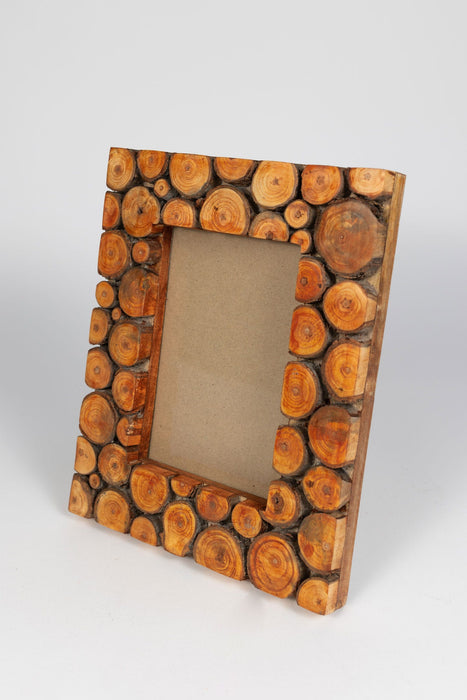 5x7 Wood Slice Frame 2