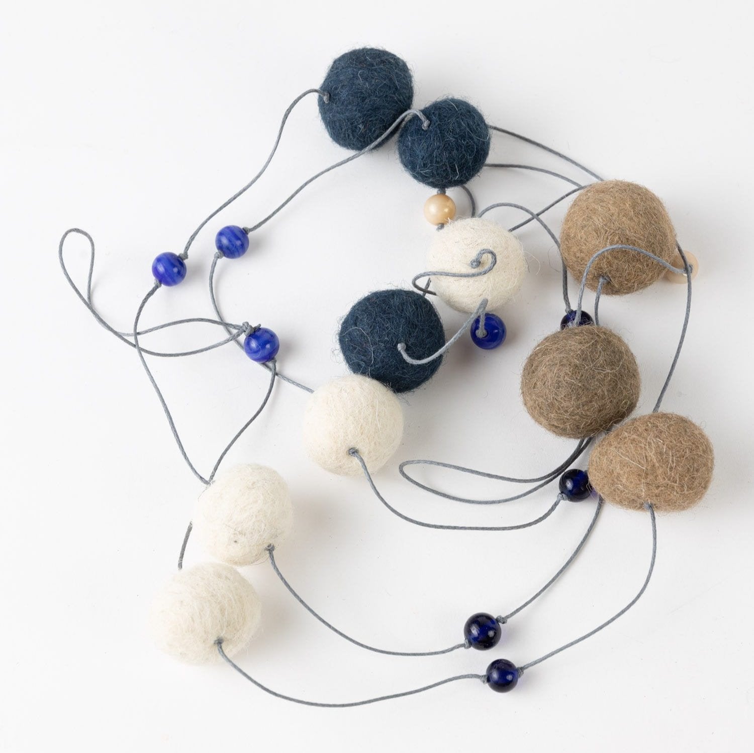 Cool Tones Felt Garland - Ten Thousand Villages