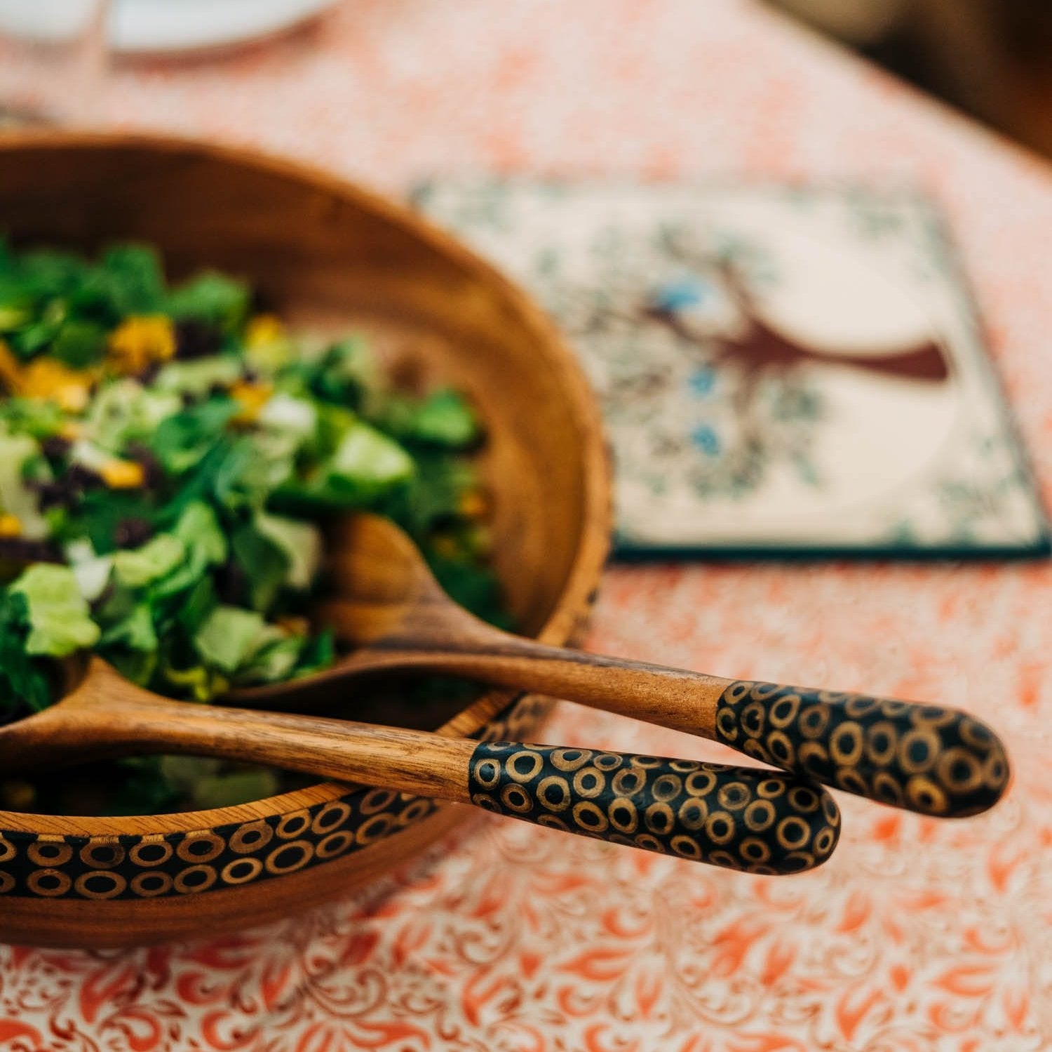 Gather Round Wood Salad Servers - Ten Thousand Villages
