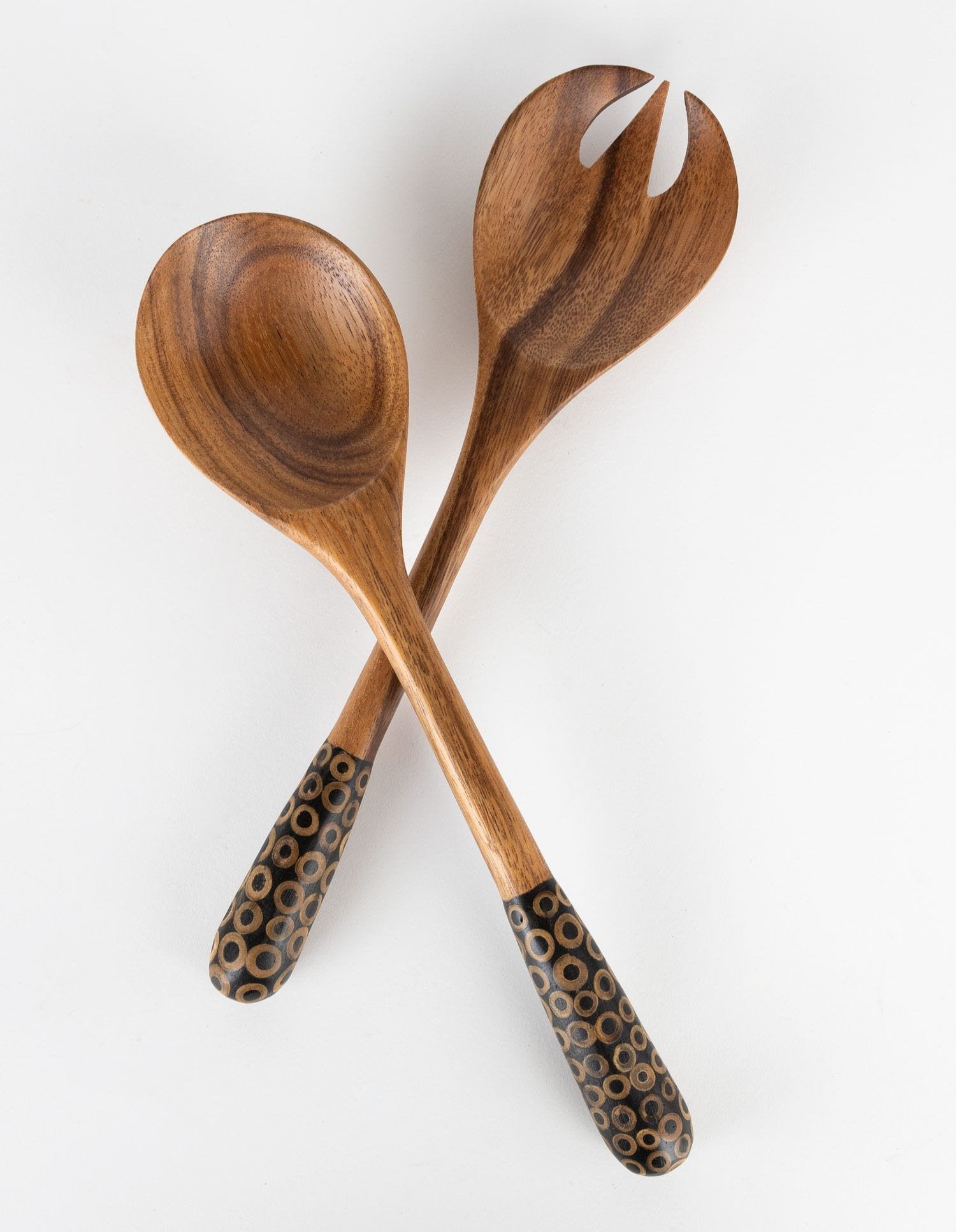 Gather Round Wood Salad Servers - Ten Thousand Villages