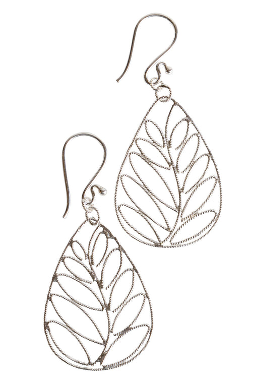 Silver Palms Earrings
